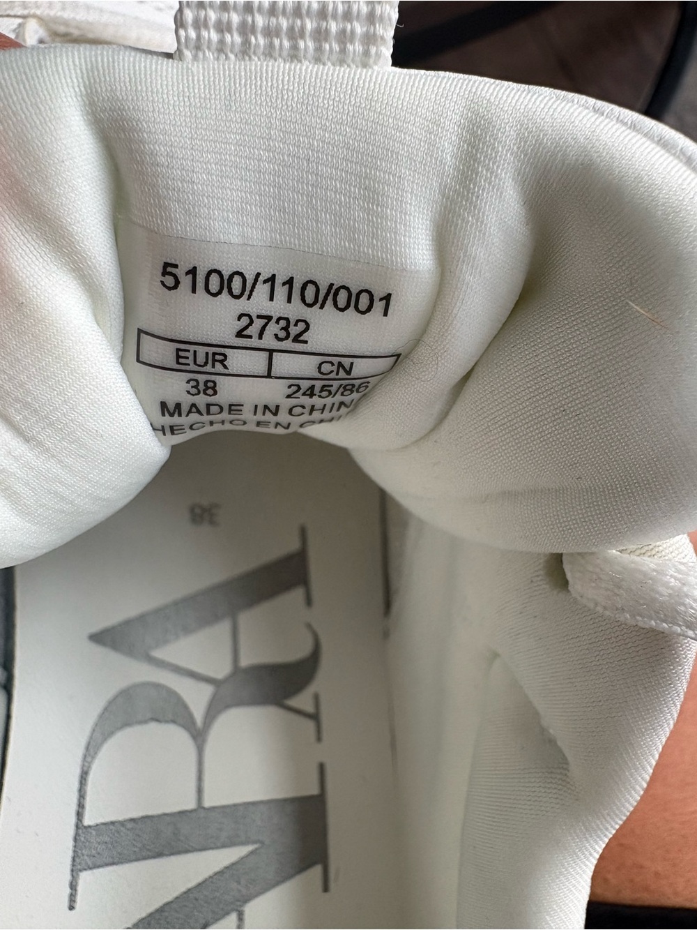 Zara White Lace-Up Platform Sneakers - Picture 6 of 6